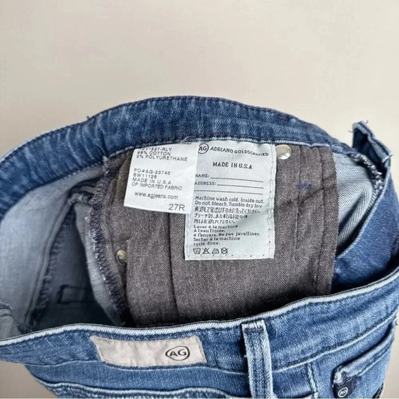 ADRIANO GOLDSCHMIED Womens 27 AG Ankle-Zip Legging  Jeans - Picture 11 of 16